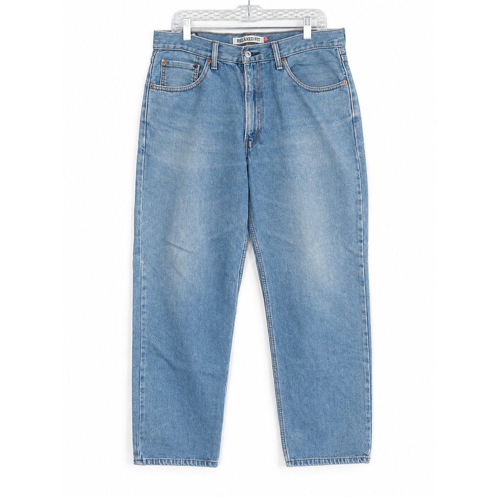 Levis 550 Relaxed Fit Jeans Men 34x30 Fits 32x30 M Blue Denim Tapered Leg Cotton